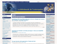 Tablet Screenshot of biblioboutik-osteo4pattes.eu